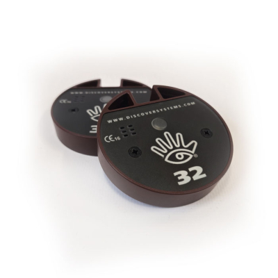 Pager f&uuml;r G&auml;sterufsystem von DiscoverSystems Vibration, piepsen und blinken Braun Ja (pro Puck 8,50&euro;)