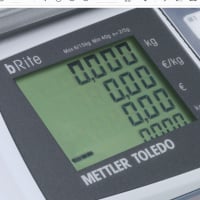 Preisrechnende Marktwaage mit Akkubetrieb | METTLER TOLEDO | bRite Advanced 6 kg / 1g - 2g Kompaktanzeige