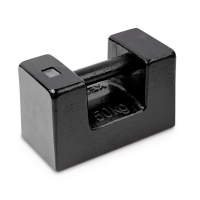 M2 50 kg Pr&uuml;fgewicht Block, Gusseisen lackiert...