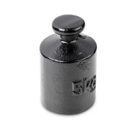 M3 5 kg Pr&uuml;fgewicht Knopf, Gusseisen lackiert
