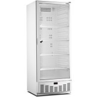 SARO Kühlschrank mit Glastür - weiß,...