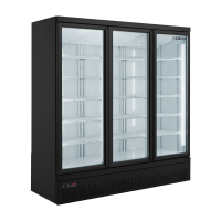SARO Kühlschrank mit 3 Glastüren -...