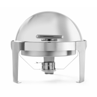HENDI Chafing Dish Rolltop - rund, 5,6L, 510x540x(H)480mm