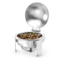 HENDI Chafing Dish rund, satiniert, Profi Line, 6L, 465x420x(H)320mm