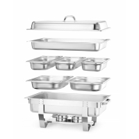 HENDI Chafing Dish, Set, Kitchen Line, 585x385x(H)315mm