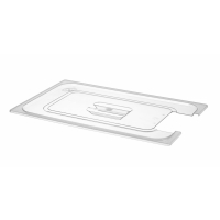 HENDI Gastronorm-Deckel mit Sous-Vide-Stick-Aussparung, GN 1/1, Transparent, 530x325mm