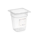 HENDI Gastronorm Beh&auml;lter 1/6, GN 1/6, 1,6L, Transparent, 176x162x(H)100mm