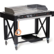 HENDI Gasgrill Atlanta, Schwarz, 13kW, 1285x770x(H)917mm