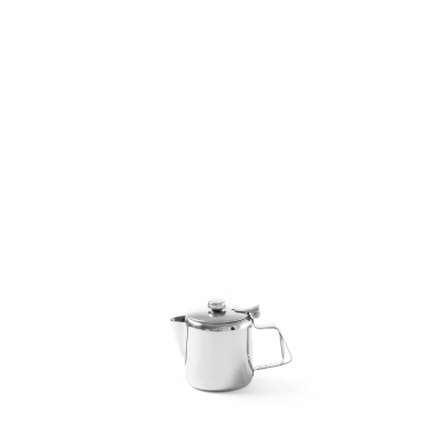 HENDI Kaffee-/Teekanne mit Klappdeckel, 0,2L, &oslash; 74x(H)95mm
