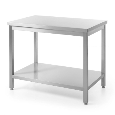 HENDI Schwerlast-Arbeitstisch, Kitchen Line, 1400x600x(H)850mm