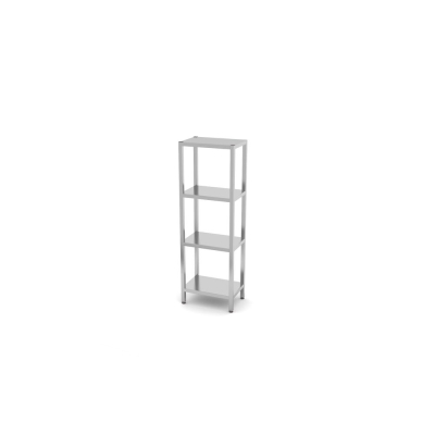 HENDI Regal mit 4 B&ouml;den - zur Selbstmontage, Kitchen Line, 600x400x(H)1800mm