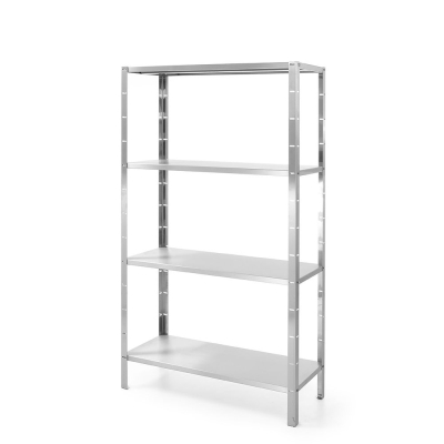 HENDI Regal mit 4 B&ouml;den - zur Selbstmontage, Kitchen Line, 1000x400x(H)1800mm