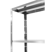 HENDI Regal mit 4 B&ouml;den - zur Selbstmontage, Kitchen Line, 1000x400x(H)1800mm
