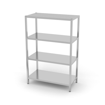 HENDI Regal mit 4 B&ouml;den - zur Selbstmontage, Kitchen Line, 1000x500x(H)1800mm