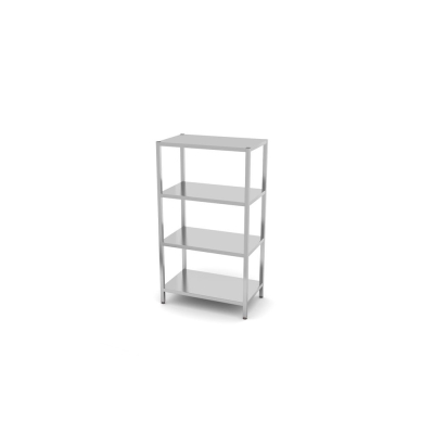 HENDI Regal mit 4 B&ouml;den - zur Selbstmontage, Kitchen Line, 1000x600x(H)1800mm