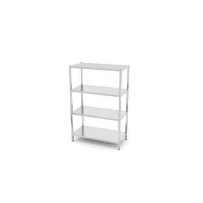 HENDI Regal mit 4 B&ouml;den - zur Selbstmontage, Kitchen Line, 1200x600x(H)1800mm