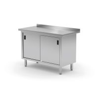 HENDI Wandarbeitstische mit Schrank und Schiebetüren...