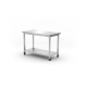 HENDI Arbeitstisch mit Regalboden - geschraubt, Tiefe 600 mm, Kitchen Line, 1200x600x(H)850mm