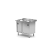 HENDI Doppelsp&uuml;ltisch mit Schrank - geschwei&szlig;t, Profi Line, 1000x600x(H)850mm