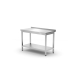 HENDI Wandarbeitstisch mit Regalboden Budget Line - geschraubt, Tiefe 600 mm, Budget Line, 1000x600x(H)850mm