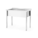 HENDI Einzesp&uuml;ltisch Budget Line - geschraubt, Tiefe 600 mm, Budget Line, 800x600x(H)850mm