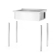 HENDI Einzesp&uuml;ltisch Budget Line - geschraubt, Tiefe 600 mm, Budget Line, 800x600x(H)850mm