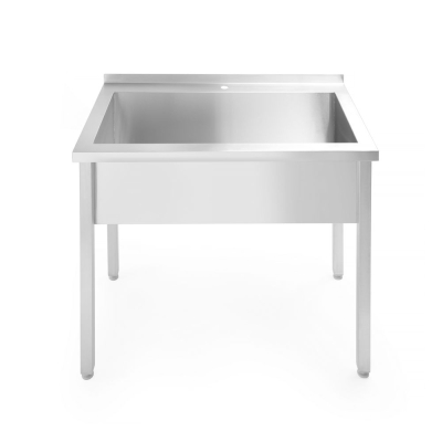 HENDI Einzesp&uuml;ltisch Budget Line - geschraubt, Tiefe 600 mm, Budget Line, 1000x600x(H)850mm