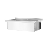 HENDI Einzesp&uuml;ltisch Budget Line - geschraubt, Tiefe 600 mm, Budget Line, 1000x600x(H)850mm