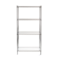 HENDI Regalsystem 4 B&ouml;den, 910x455x(H)1830mm
