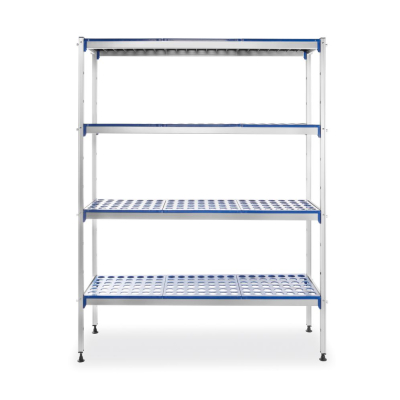 HENDI Aluminium-Aufbewahrungsregal , 1280x405x(H)1685mm