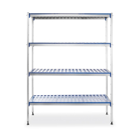 HENDI Aluminium-Aufbewahrungsregal , 1280x405x(H)1685mm