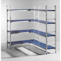 HENDI Regalsystem aus Aluminium f&uuml;r GN Beh&auml;lter, 1120x355x(H)1685mm