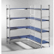 HENDI Regalsystem aus Aluminium f&uuml;r GN Beh&auml;lter, 1120x355x(H)1685mm