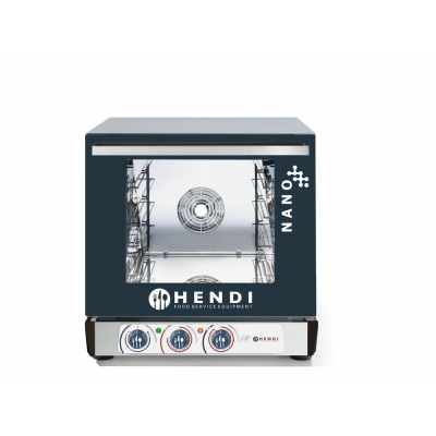 HENDI Konvektionsofen mit Grill und Luftbefeuchter NANO, GN 2/3, 230V/3100W, 560x603x(H)530mm
