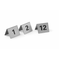 HENDI Tischnummern, Nummer 1-12, 50x35x(H)40mm
