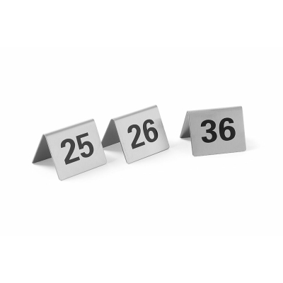HENDI Tischnummern, Nummer 25-36, 50x35x(H)40mm
