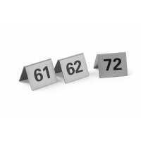 HENDI Tischnummern, Nummer 61-72, 50x35x(H)40mm
