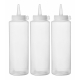 HENDI Spenderflaschen, 3er Set, 0,35L, Transparent, 3 Stk., &oslash; 55x(H)205mm