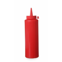 HENDI Spenderflaschen, 0,35L, Rot, ø 55x(H)205mm