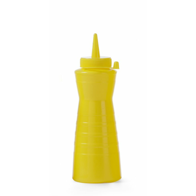 HENDI Spenderflasche Easy Squeeze, 0,6L, Gelb, &oslash; 75x(H)240mm