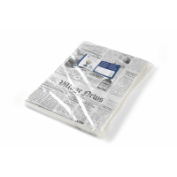 HENDI Einschlagpapier, fettdicht, Zeitungsdruck, 500 Stk., 250x350mm