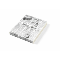 HENDI Einschlagpapier, fettdicht, Zeitungsdruck, 500...