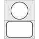 HENDI Matrize f&uuml;r HENDI Versiegelungsmaschine, zwei Beh&auml;lter (1x 178x113 mm, 1x &oslash; 115 mm)