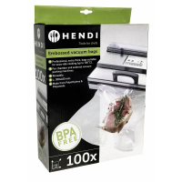 HENDI Vakuum-Kochbeutel, gepr&auml;gt, 100 Stk., 300x400mm