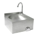 HENDI Waschbecken mit Kniebedienung, 400x400x(H)450mm