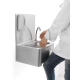 HENDI Handwaschbecken mit Kniebedienung, 400x335x(H)570mm