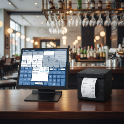 All-in-One Kassensystem |  (15 Zoll) Touchkasse + Thermodrucker + Eucasoft Enterprise | GoBD/TSE 2023