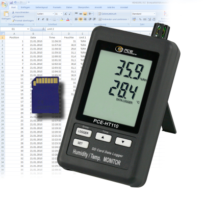PCE Instruments Temperatur-Feuchtelogger PCE-HT110