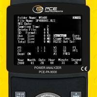 PCE Instruments 3-Phasen-Leistungsmesser PCE-PA 8000