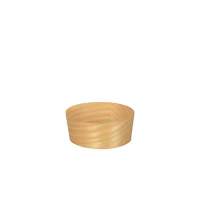 Papstar 50 Fingerfood - Schalen, Holz "pure" rund &Oslash; 5 cm x 2 cm